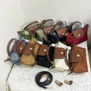 Mini bolso de mano plegable de nailon sin perforado de un solo hombro para mujer - Imagen 1 de 24
