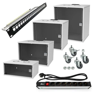 ARLI Netzwerkschrank Serverschrank 19 " Wandgehäuse Rack Server Schrank Zubehör - Afbeelding 1 van 47