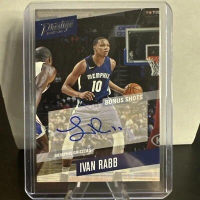 2017-18 Panini Prestige Bonus Shots Signatures Ivan Rabb Auto Basketball Card - Image 1 of 2