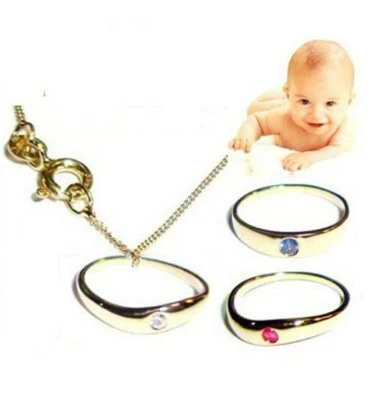 MARKENLOS - SCHMUCK ECHTSCHMUCK TAUFRING ECHT GOLD 333 & KETTE 22 kt. PL. TAUFSCHMUCK SCHMUCK TAUFE TAUFGESCHENK