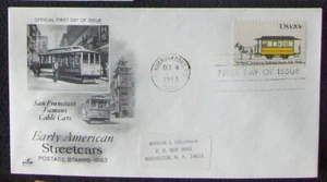 USA FDC 1983 SC #2061 EARLY AMERICAN STREETCARS, SULPHUR ROCK , AR 1926. - Picture 1 of 1