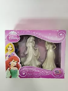 NEW Disney Princess Paint Your Own Statue Rapunzel and Ariel - Picture 1 of 4