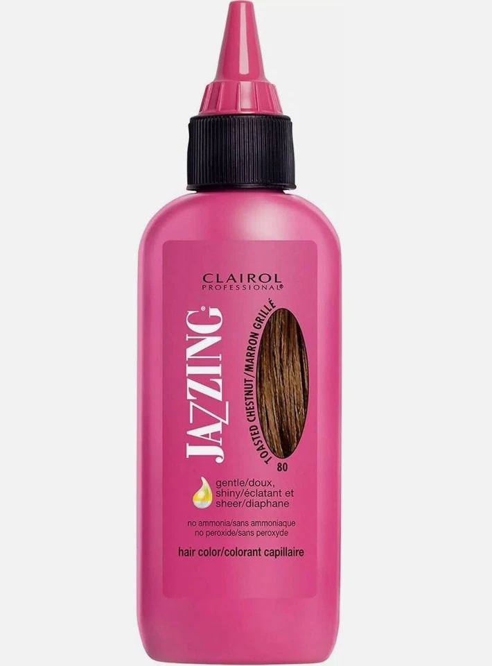 Clairol Jazzing Semi Permanente 80 Color de Cabello Castaño Tostado 3 OZ Limitado Foto 1 de 1