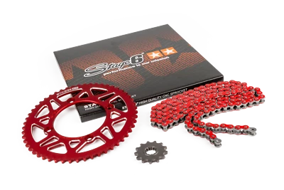 Chainset 13x53 - 420 Stage6 Aluminium CNC Red Beta RR - Image 1 of 4