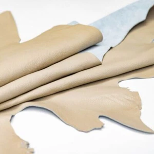 DICKLEDER beige Echtleder LEDERHAUT Rindsleder Möbelleder Leder Haut Fell PD02 - Bild 1 von 7