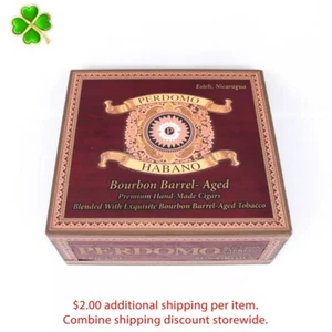 Perdomo Epicure Sun Grown Habano Empty Wood Cigar Box 7.75" x 7" x 3" - Picture 1 of 12