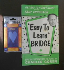 Vintage Charles Goren leicht zu lernen Brücke Heft & Tallies - kostenloser Versand! - Bild 1 von 6