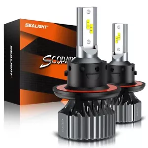 9008 H13 High/Low Beam Bright White LED Headlights Bulbs Conversion Kit SEALIGHT - Picture 1 of 6