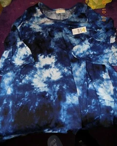 Neu Damengröße Medium blau Glockenärmel Oberteil - Bild 1 von 1