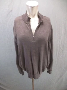John W. Nordstrom Size L Mens 100% Extra Fine Merino Wool 1/2 Zip Pullover 037 - Picture 1 of 9