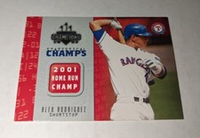 2003 Donruss Champions ALEX RODRIGUEZ STATISTICAL CHAMPS INSERT Texas Rangers