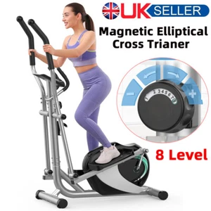 Body Magnetic Elliptical Cross Trainer Fitness Cardio Training Machine 8 Levels - Picture 1 of 13