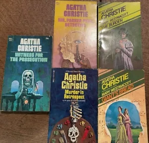 Agatha Christie (Vintage Dell Paperback) 6 Book Collection - Imagen 1 de 1