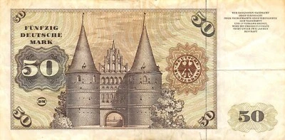 Germany  50  Deutsche Mark  2.1.1970  Series KE-P  Circulated Banknote Z3 - Image 1 of 2