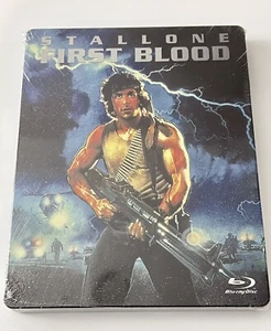 š„First Blood Blu-ray, 1982, Limited Edition Steelbook Sylvester Stallone SEALED - Picture 1 of 7
