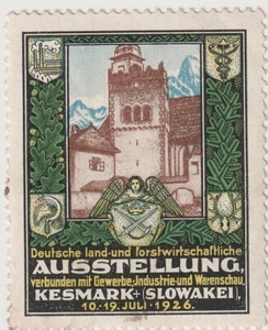 Kesmark  Slowakei Landwirtschaftliche Austellung 1926  Vignette , Reklamemarke - Picture 1 of 2