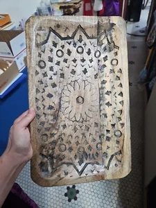 Creative Co-op Inc./Hand Carved Mango Wood Tray-Made In India - Picture 1 of 4