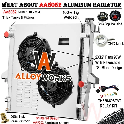 Relé de ventilador de cubierta de radiador de 2 filas para Dodge Ram 2500 3500 2003-2010 2008 5,9 L 6,7 L Foto 1 de 4