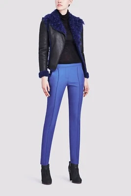 Pantalones 'Karis' Elie Tahari Azul Oasis Pierna Ajustada Lana Franela. Nuevo con etiquetas talla 2 $248 Foto 1 de 4
