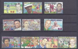 SUDAFRICA, 2001, HÉROES DEPORTIVOS, SG 1248-57, JUEGO DE 10 sin montar o nunca montado. CAT £8 - Imagen 1 de 1