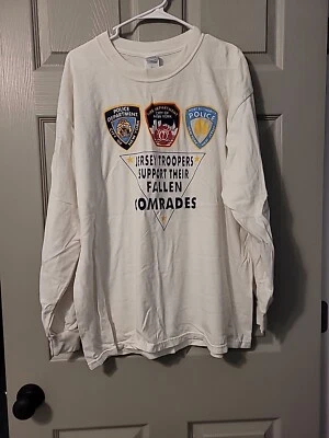 NJ Troopers LS Tshirt Size XL White - Image 1 of 4