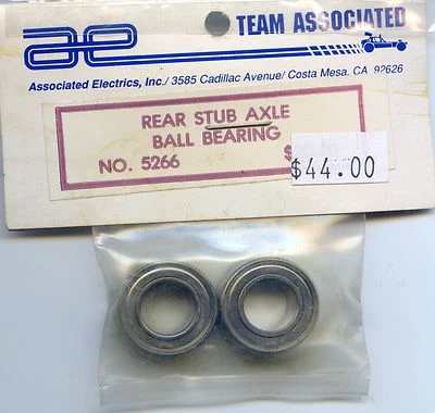 # 5266  Vintage Associated RC500  REAR STUB AXLE BALL BEARING... RC 500 RC300 - Image 1 of 2