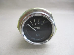 Oldtimer Youngtimer PKW Chrom Instrument Öldruck EP 12V / 0-6bar Ø52mm NEU - Bild 1 von 12
