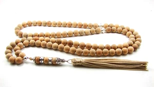 KAMPFER Kafoor HOLZ 8mm x 99 GEBETSPERLEN ISLAMISCH TASBIH MASBAHA KORAN GESCHENK - Bild 1 von 6