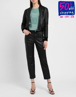 8 Jumper IT38 US2 UK6 XS Textured Knit Round Collar Made in Italy - Image 1 of 4