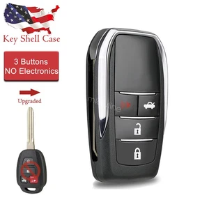 For Toyota Corolla Camry 2014 2015 2016 2017 Upgraded Remote Key Fob Case Shell - Picture 1 of 7