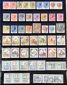 ITALIAN Castles / Syracuse Coin Daily Stamp Mix from ITALY - Sold as Seen VF  (C - Picture 1 of 2