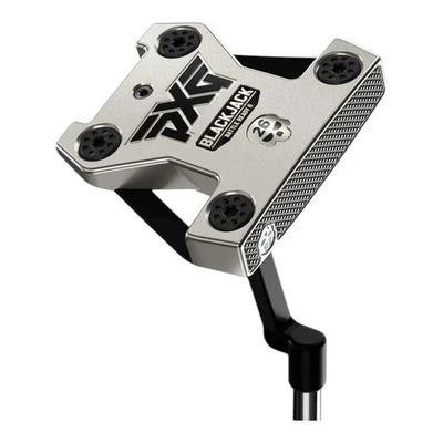 PXG Battle Ready II Blackjack Putter RH Plumber’s Neck Chrome Shaft Platinum - Image 1 of 4