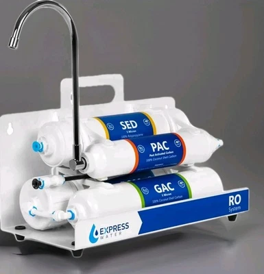 Express Countertop 4 Stage Reverse Osmosis Water Filtration System With Faucet - Image 1 of 2