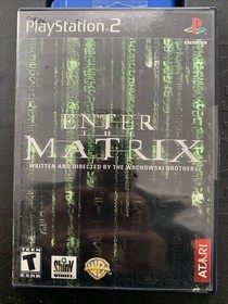PS2 Enter The Matrix 2003 Wachowski Brothers Play Station 2 Black Label CIB