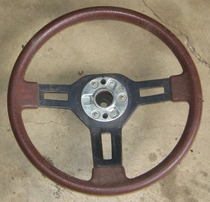 1985 Mazda RX7 FB GSL-SE Steering Wheel Burgundy Used Orig 85 RX-7 - Picture 1 of 8