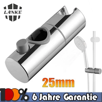 Duschkopf Handbrause Gleiter Halterung verstellbar Halter für 24-25mm Stange DHL - Bild 1 von 4