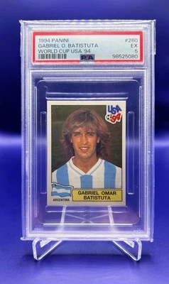 Mundial Panini 1994, Gabriel Batistuta, Argentina #260 PSA5 Foto 1 de 2