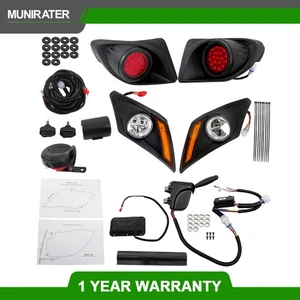 For Yamaha Drive2 2017-Up LED Deluxe Street Legal Golf Cart Light Kit Set - Picture 1 of 11