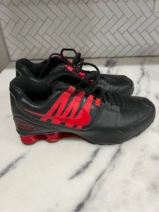 Nike Shox NZ Negro Rojo Zapatos para Correr 833583-010 Para hombres Talla 11 Atléticos Raros - Imagen 1 de 8