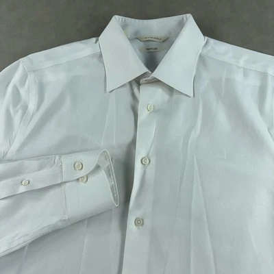 Camisa de vestir blanca Suitsupply Traveller calce ajustado manga larga para hombre talla 41/16 Foto 1 de 4