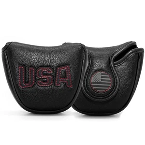 Premium PU Leather Mallet Putter Cover, Putter Head Cover, Mallet Putter Head... - Picture 1 of 9