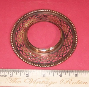 Antiker Messing Kugelschirmhalter für Öllampen - Bild 1 von 7