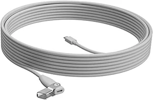 Cable de extensión Logitech Rally Mic Pod 10M blanco roto - Imagen 1 de 1