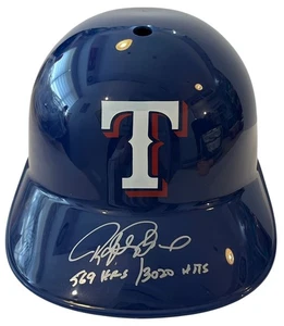Rafael Palmeiro signierter Texas Rangers Baseballhelm Aufschrift BECKETT COA - Bild 1 von 7