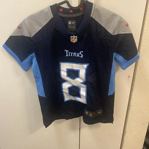 Tennessee Titans #8 Levis Nike On Field NFL Football Jersey Women’s Small - Picture 1 of 6