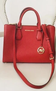 Michael Kors Tasche Leder Rot,Hardware Gold. - Bild 1 von 15