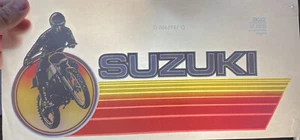 "Camiseta Suzuki Dirtbike Motocross Rara Años 70-1980 Transferencia 5"" X 12""" - Imagen 1 de 3