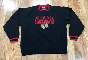 Suéter Vintage Años 90 Pro Player Chicago Blackhawks Talla Grande Bordado - Imagen 1 de 5
