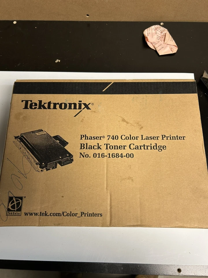 Tektronix Black Toner Cartridge 016-1684-00 for Phaser 740 Color Laser Printer   - Image 1 of 1