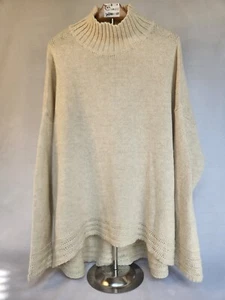 Old Navy Womens Sweater Mock Neck Long Sleeve Ivory Size XXL Knitted Warm EUC - Picture 1 of 12